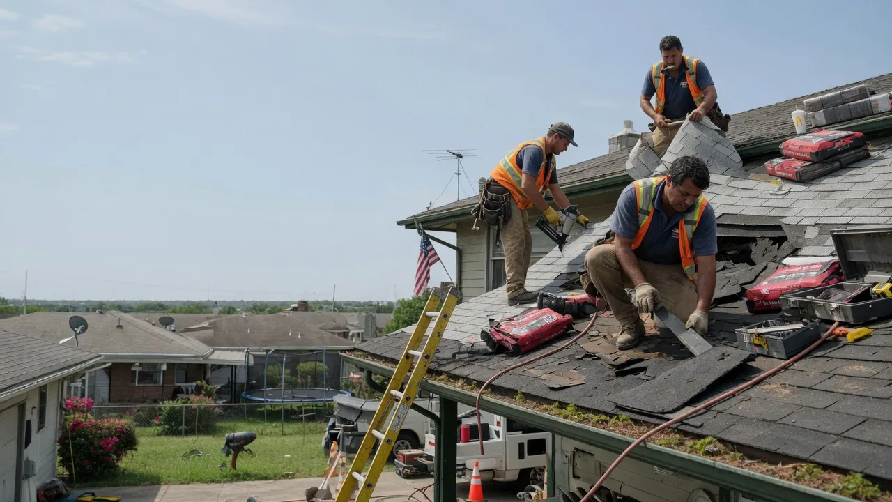 Roof Repair in Scroggins, TX near me
